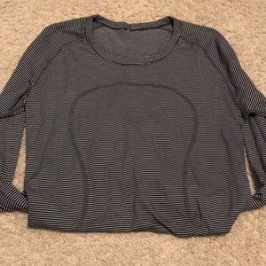 Striped long sleeve lululemon top